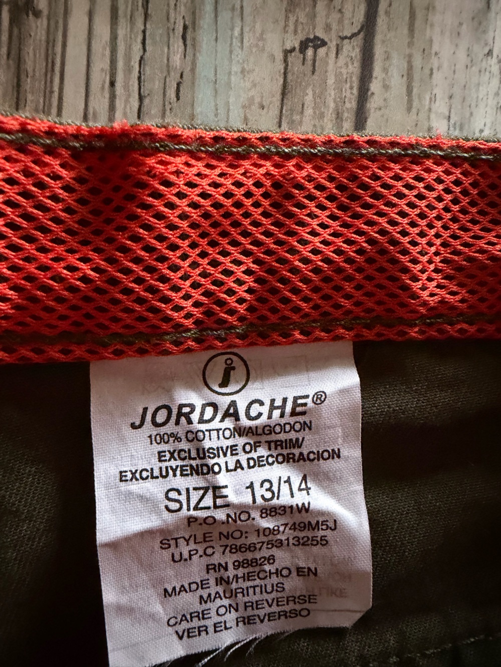 Jordache Olive Green Utility Shorts Size 13/14 NWT - Picture 4 of 8